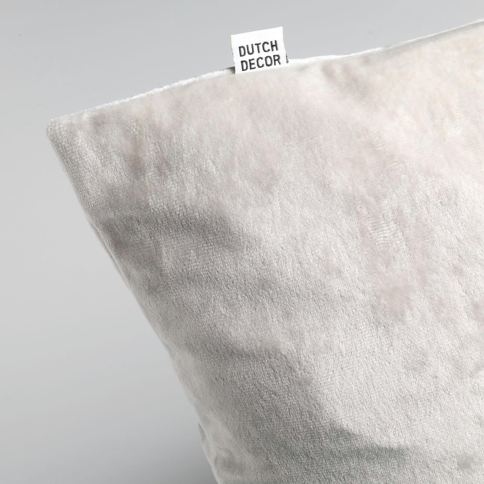 - Housse de coussin beige en velours-45x45 cm uni