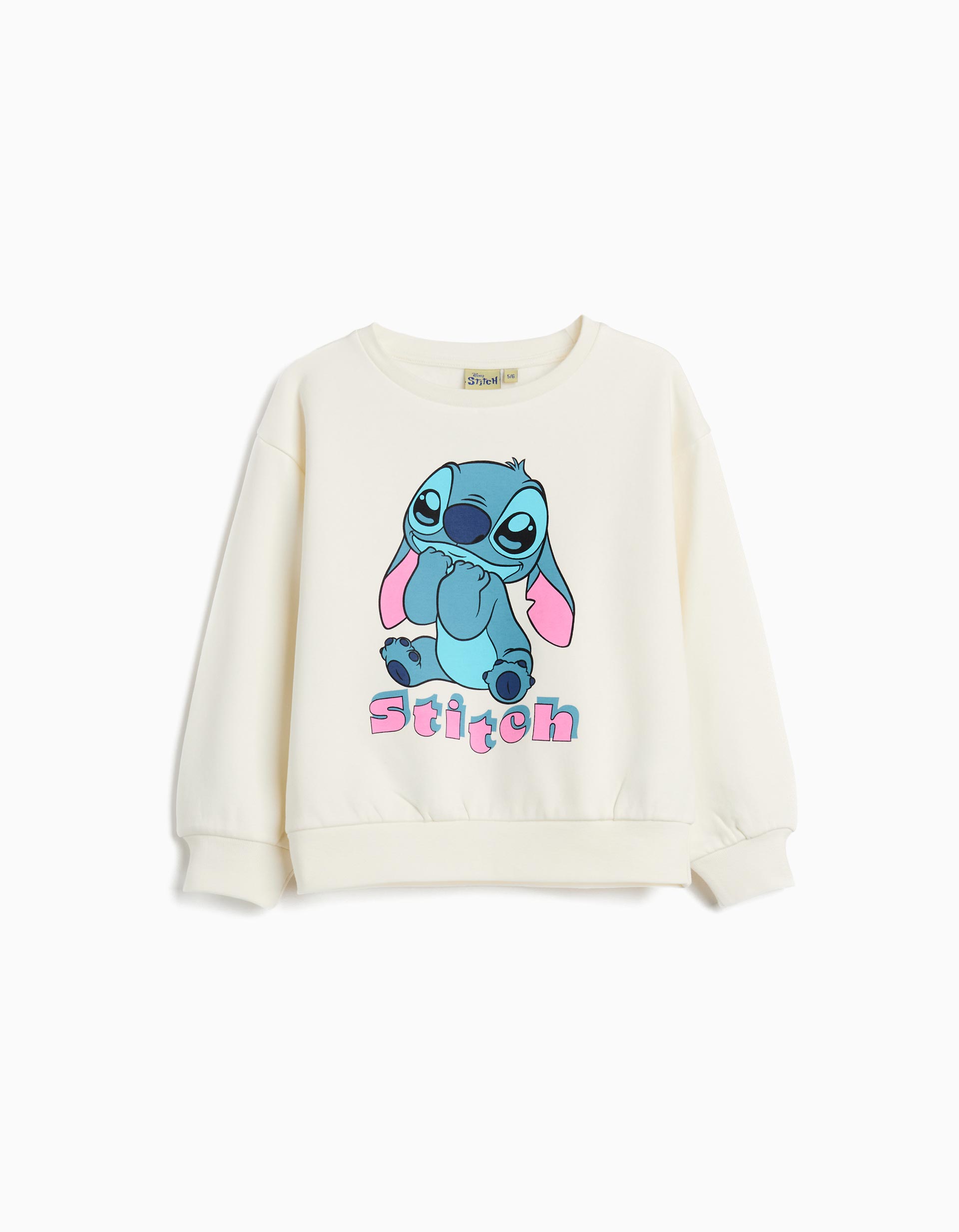 Sweatshirt de Felpa 'Stitch', Menina, Branco
