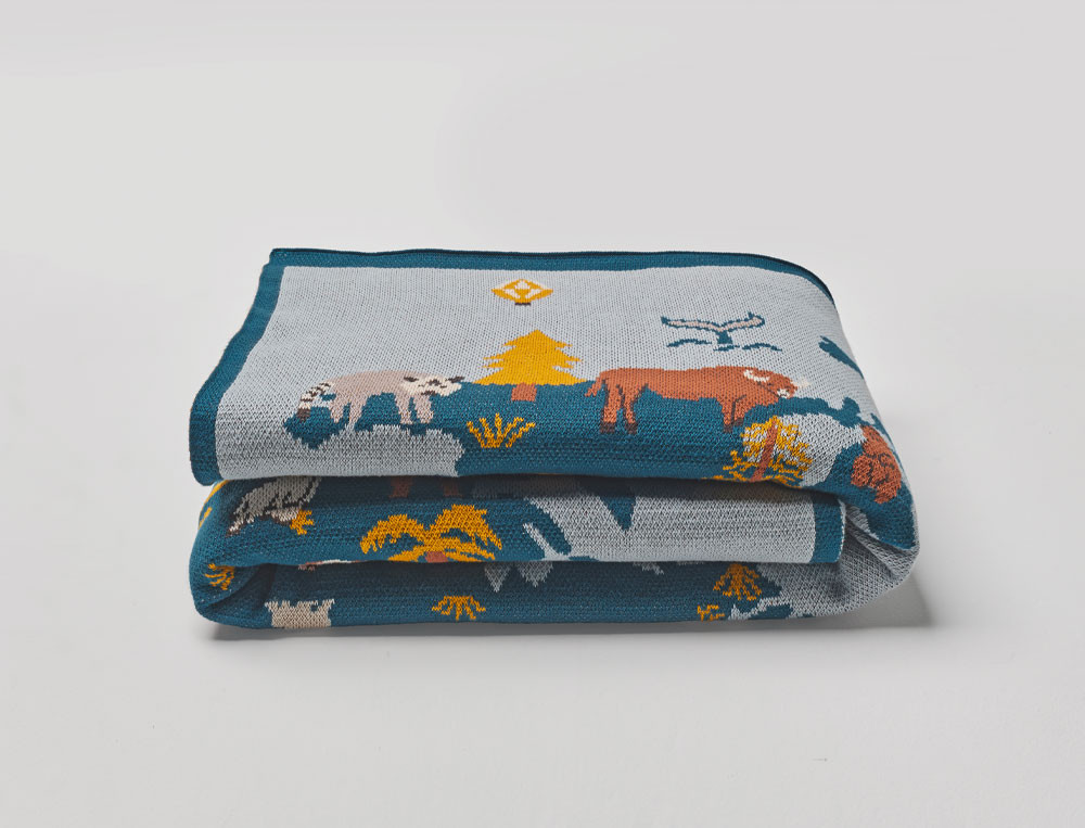 Plaid enfantMappemonde