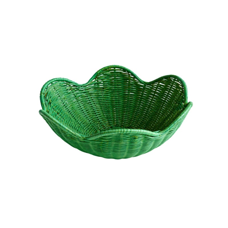 Mand geweven bloem - &Oslash;27x11 cm - diverse varianten