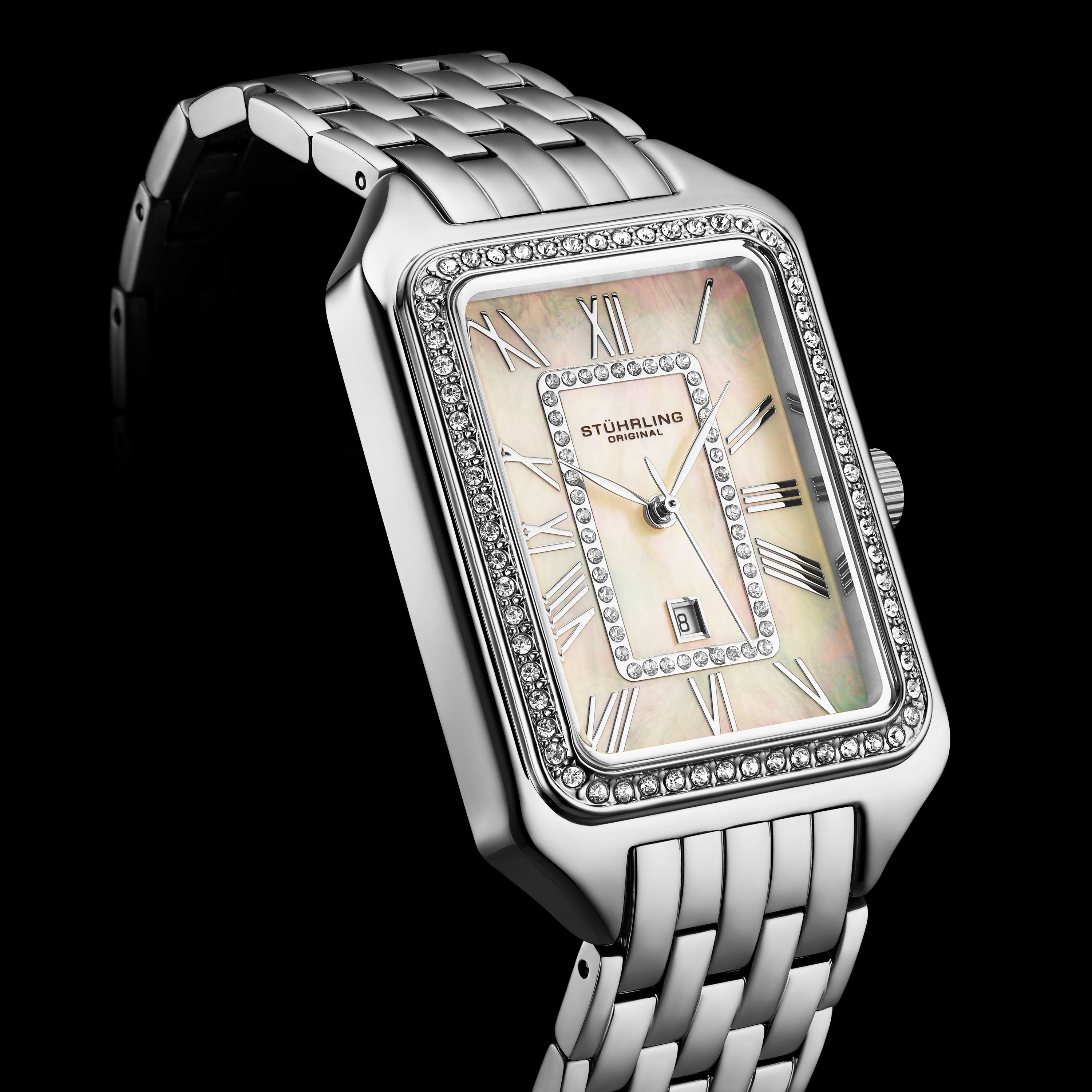 STÜHRLING Original Lustra 32mm Rectangle Quartz Fashion