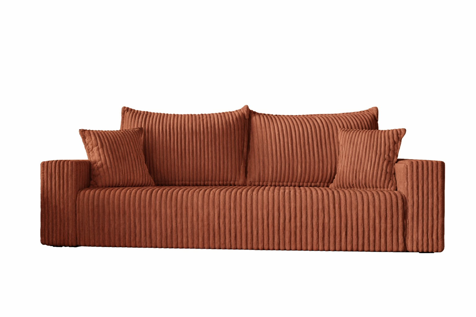 Sofa SOFIA miedziany funkcja spania sztruks