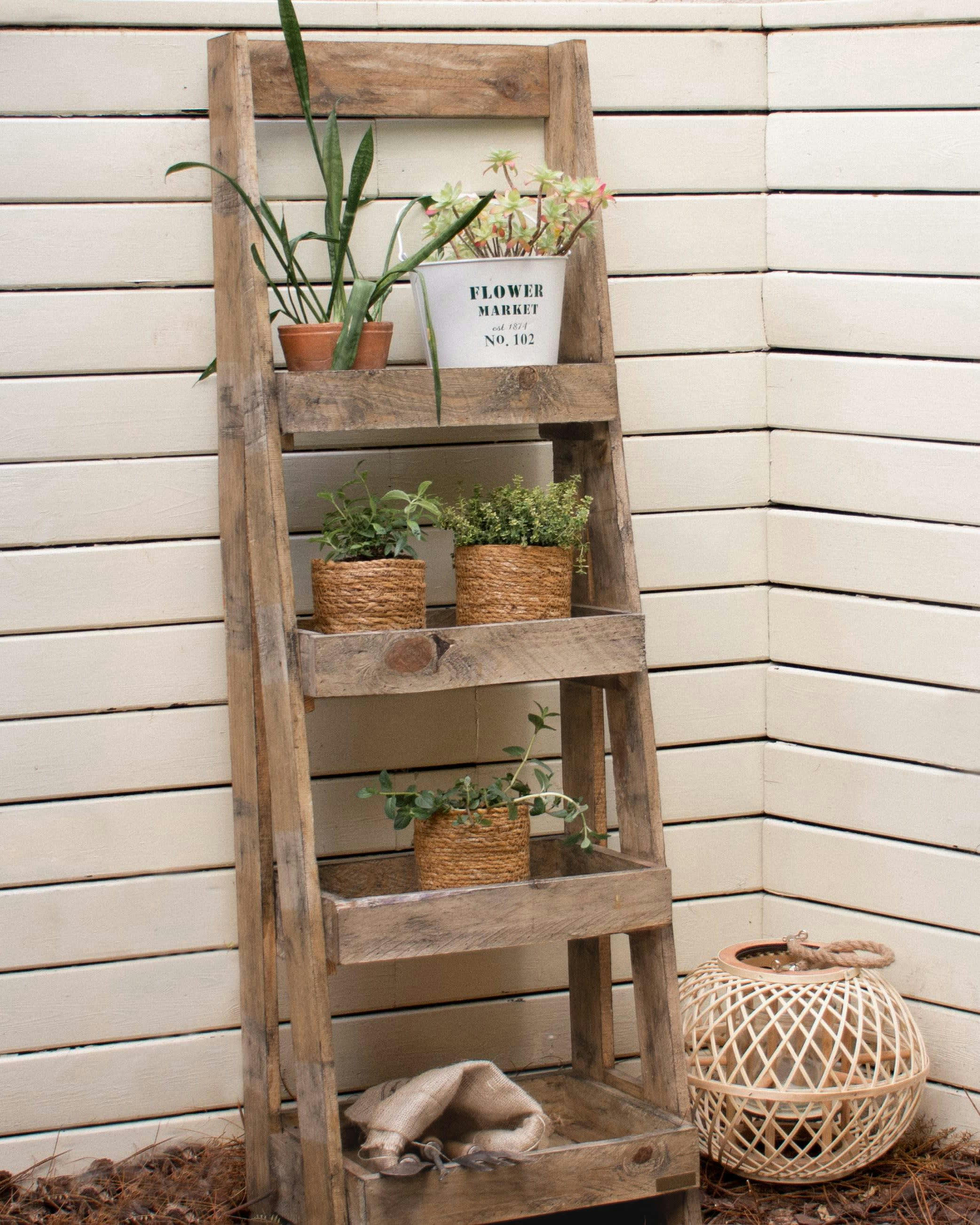 ELÉA - Potager urbain en bois 4 pots de fleurs