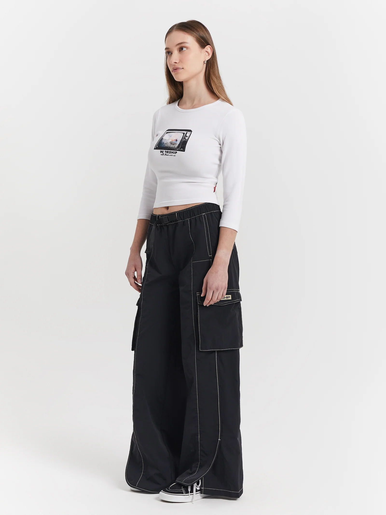 Alienation Nylon Cargo Pants