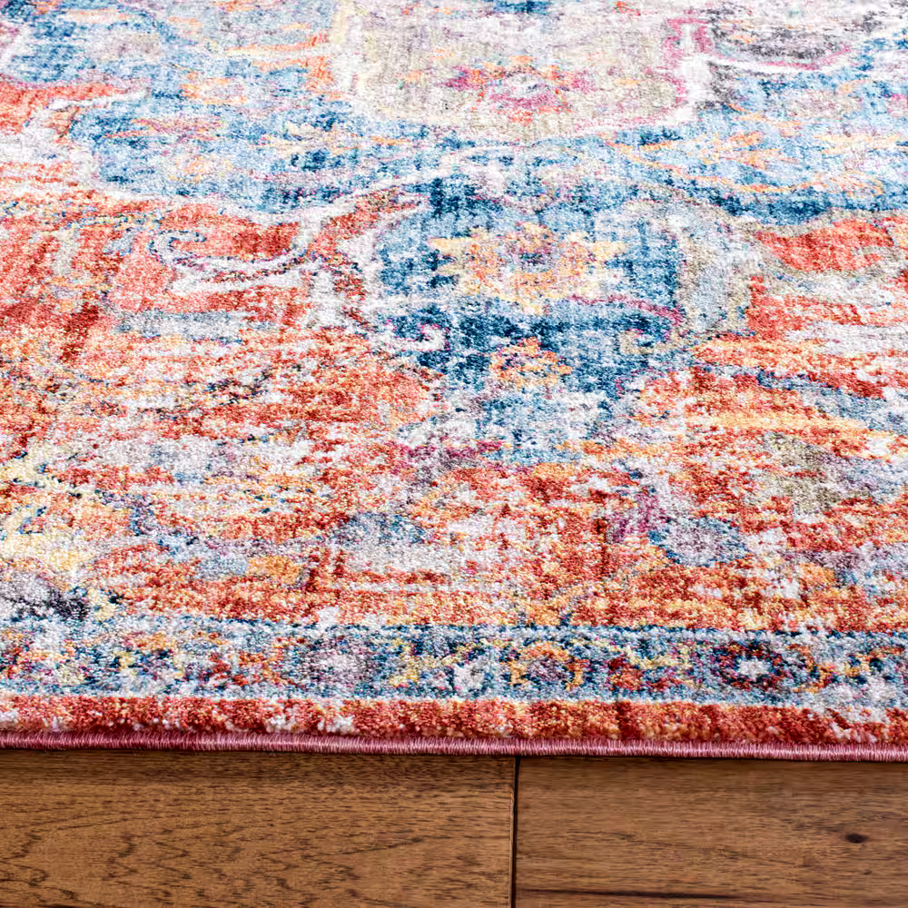 Safavieh Bristol 350 Rug, Blue/Orange