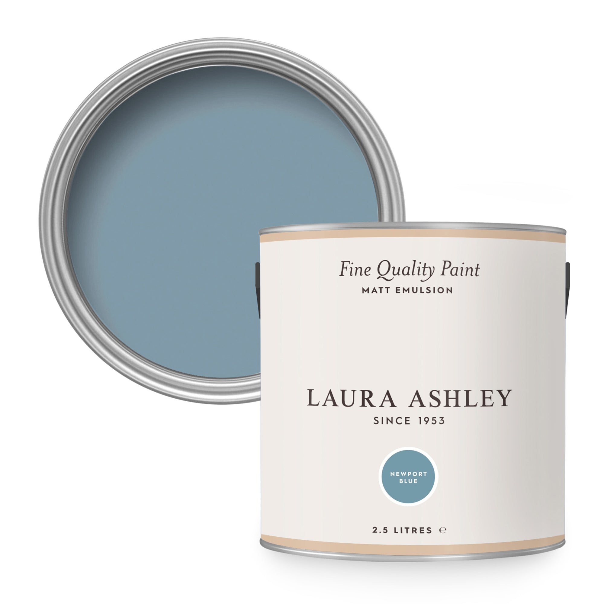 Laura Ashley Muurverf Mat Newport Blue 2,5 liter