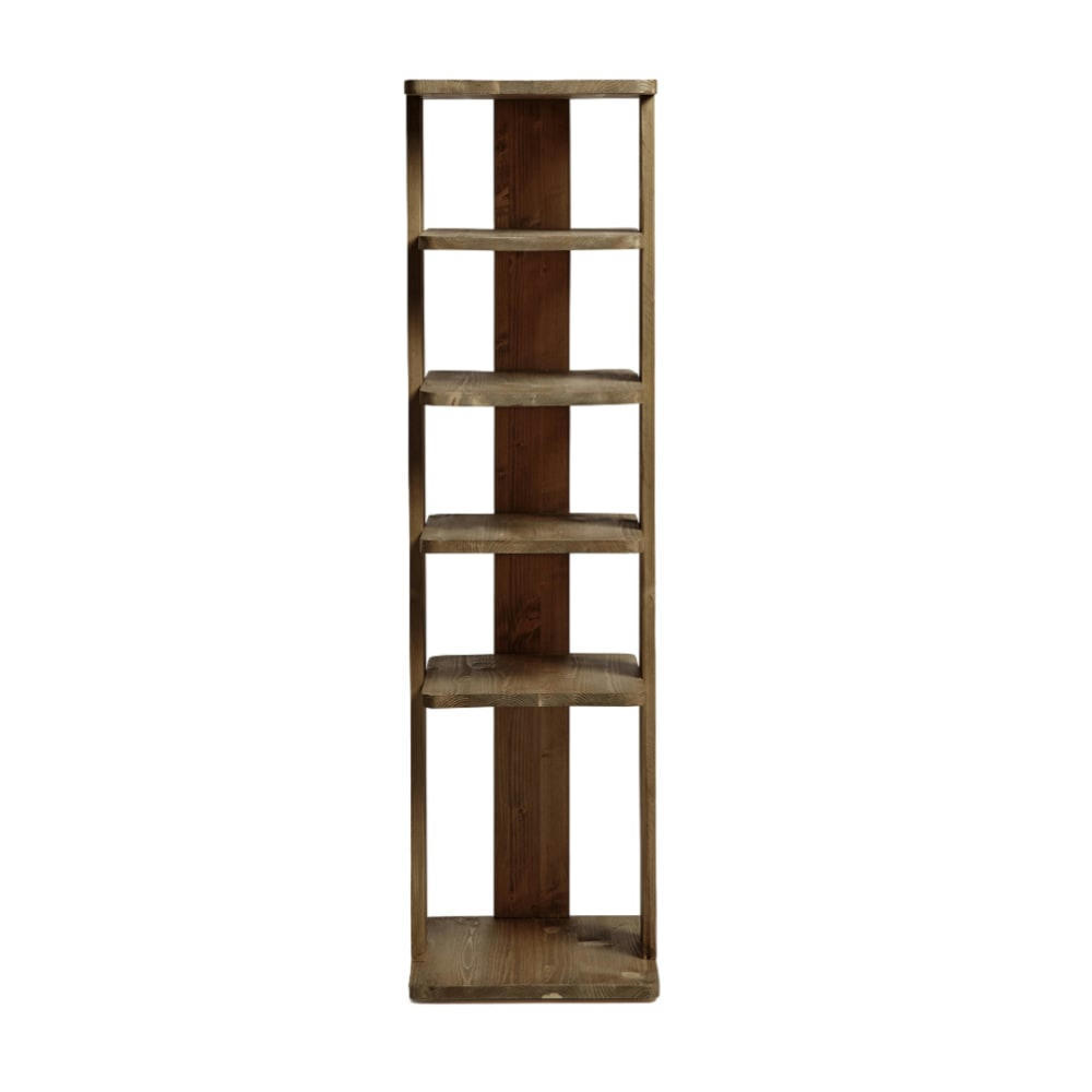 EFRON - Porte-chaussures en bois d’épicéa en couleur marron