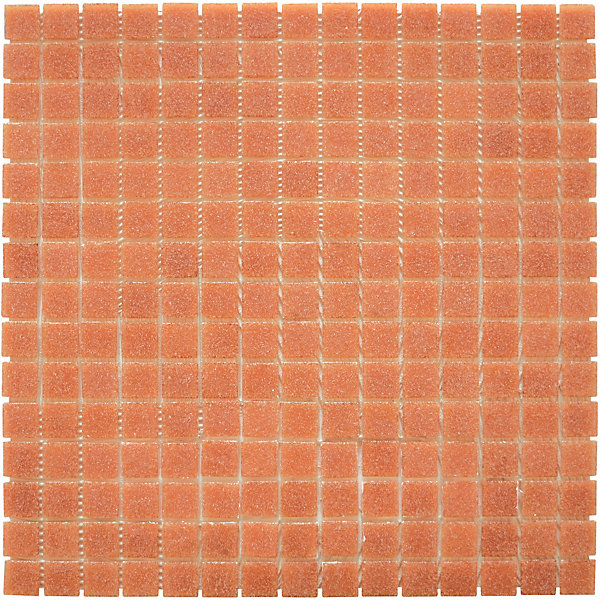 MOSAIQUE ORANGE SAUMON TRAME PAPIER 1 PLAQUE 32,7 x 32,7 CM CASA LINEA