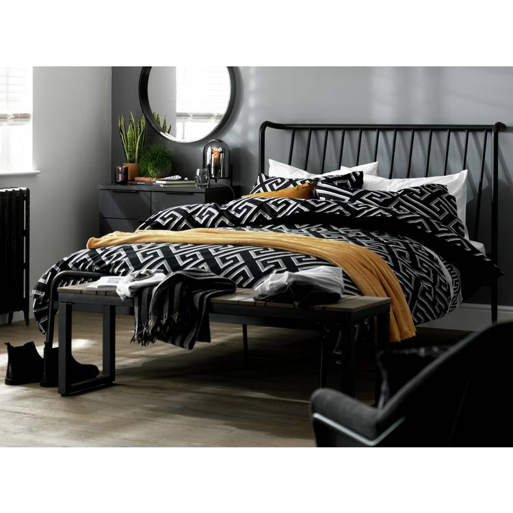 Habitat Kanso Double Metal Bed Frame - Black