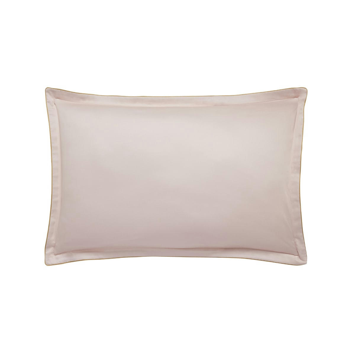 NOBEL - Taie d'oreiller en satin de coton rose clair 50x75