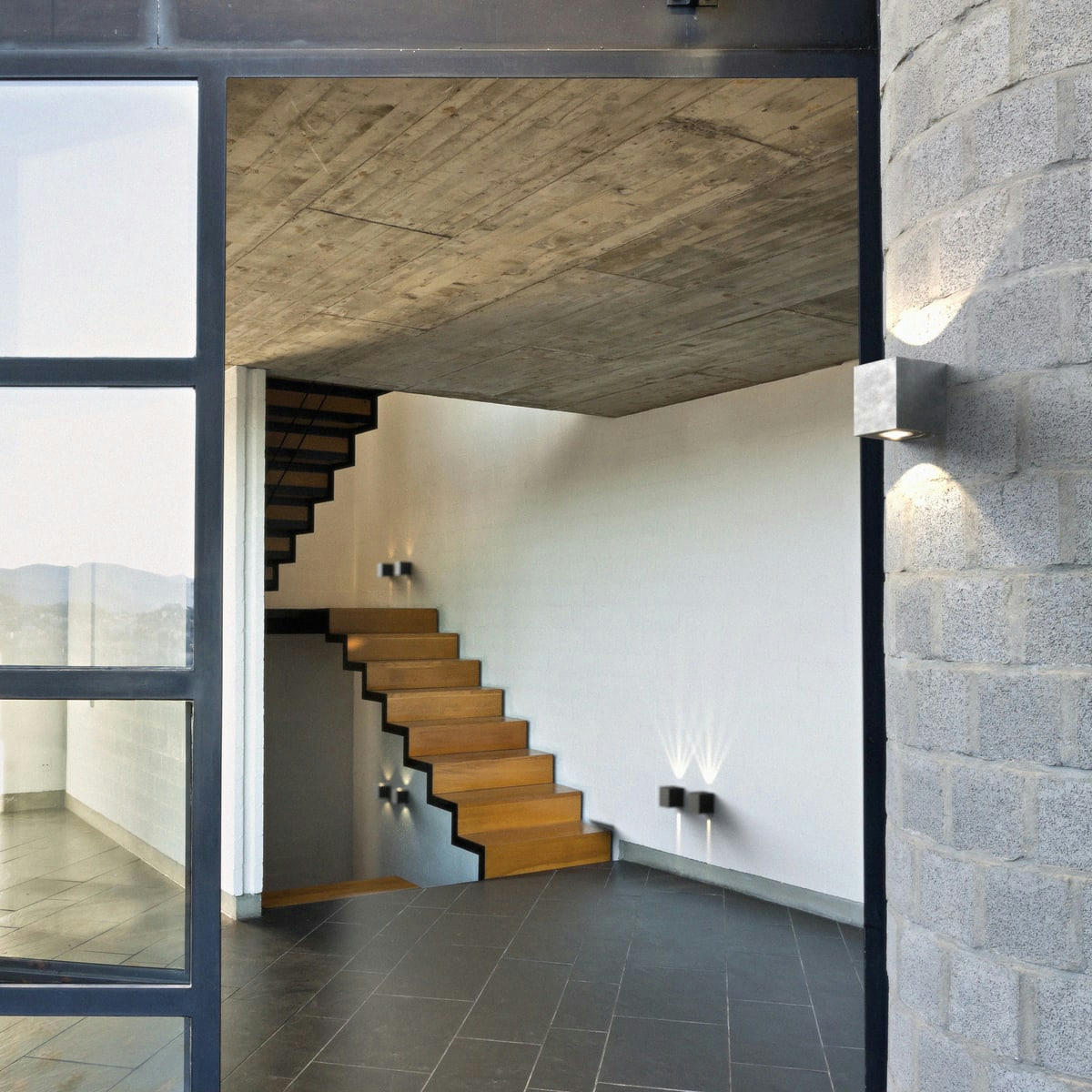 CANTO - Applique extérieur en métal gris