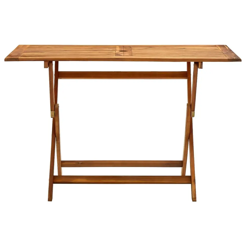 vidaXL - Tuintafel inklapbaar - Bruin -Massief acaciahout - 120 x 70 x 75 cm