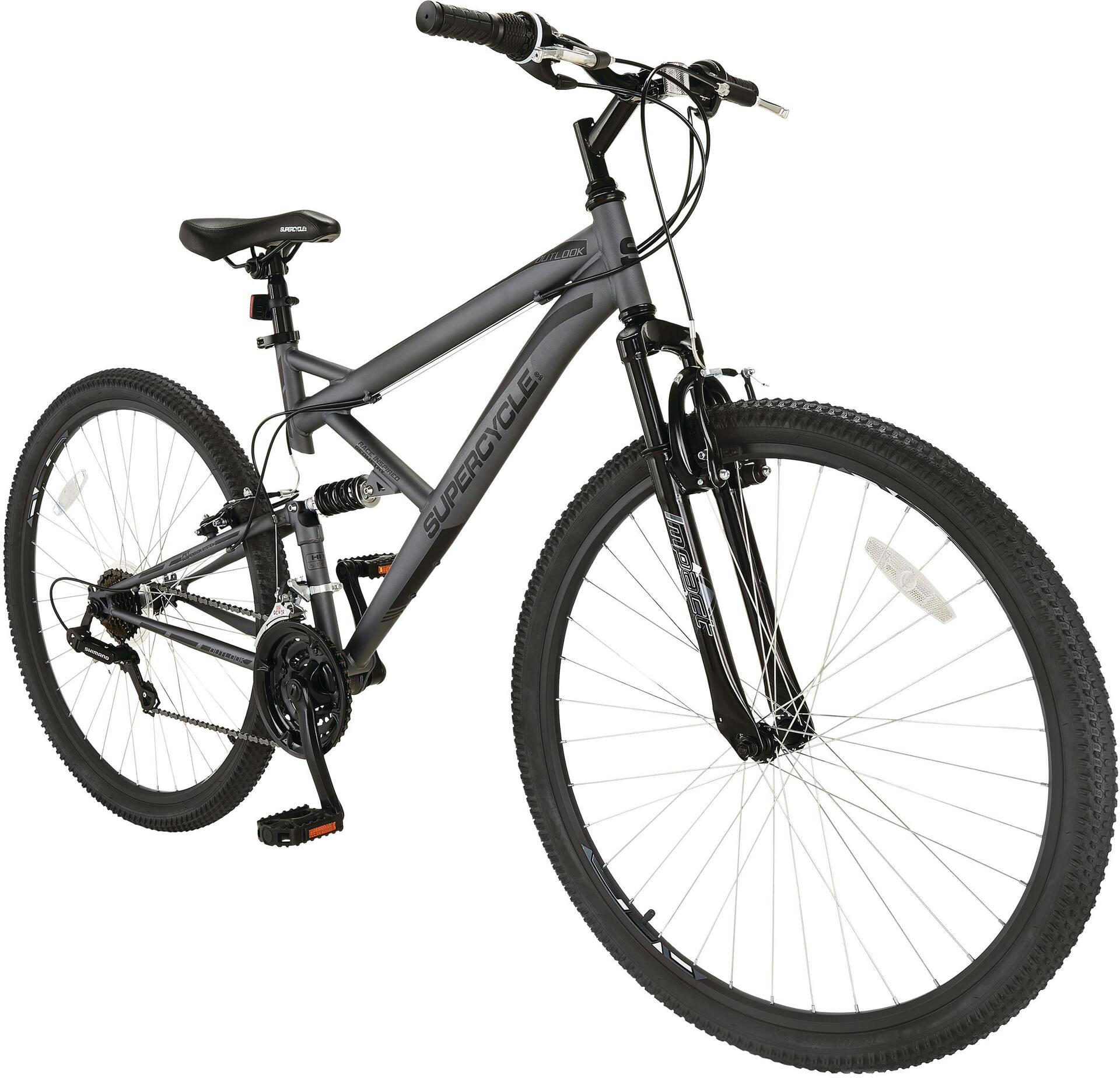 Supercycle Outlook Dual-Suspension Mountain Bike,  29-in, Grey/Black
