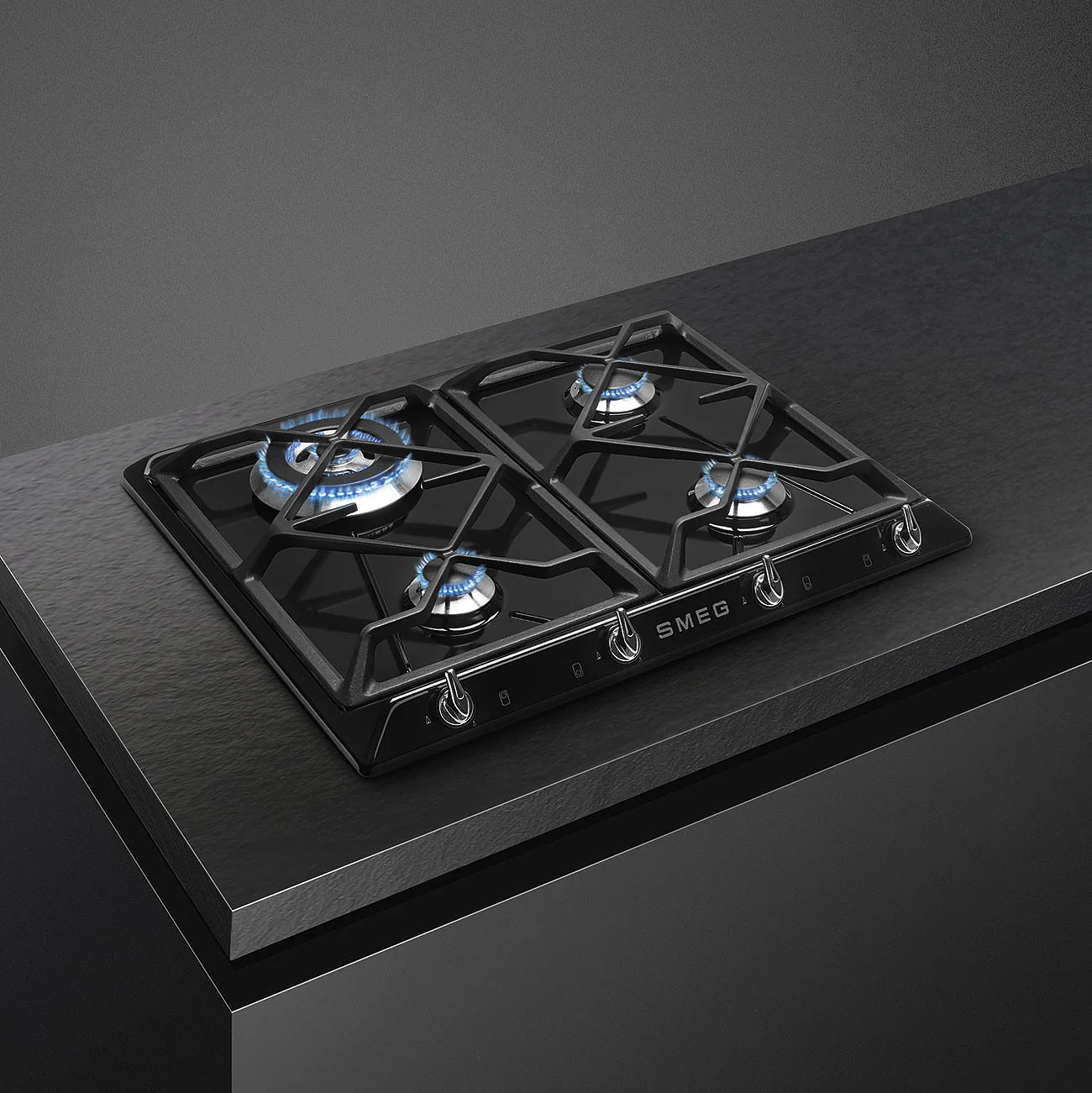 60cm Victoria Gas Hob Black