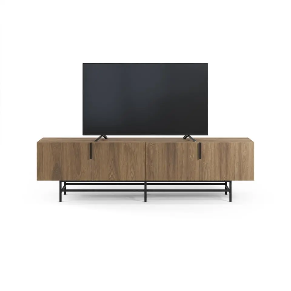 Calicosy - TV-meubel RIMA - donker hout 200x35x55 cm