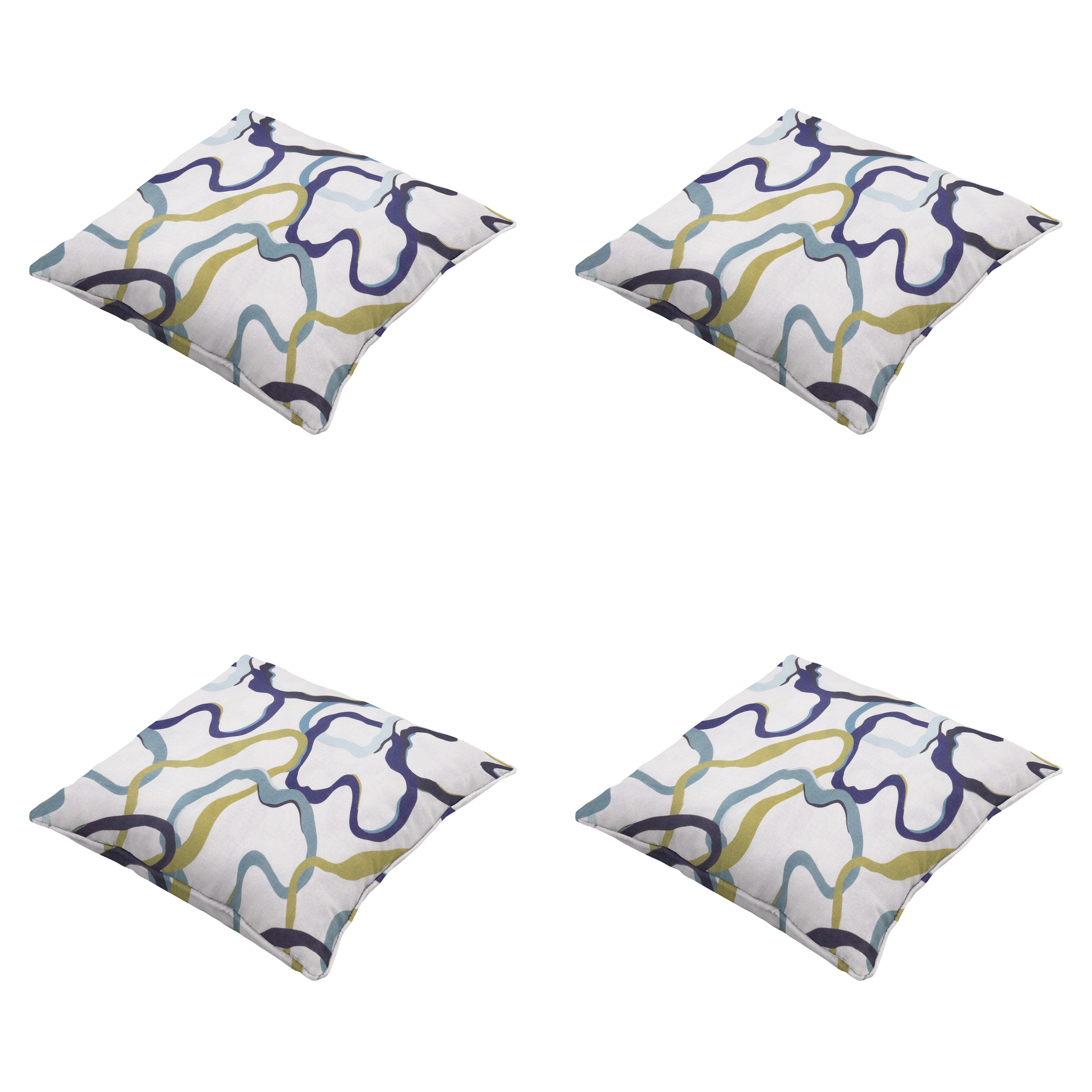 Madison sierkussen Blaze - multikleur - 50x50x10cm - set van 4