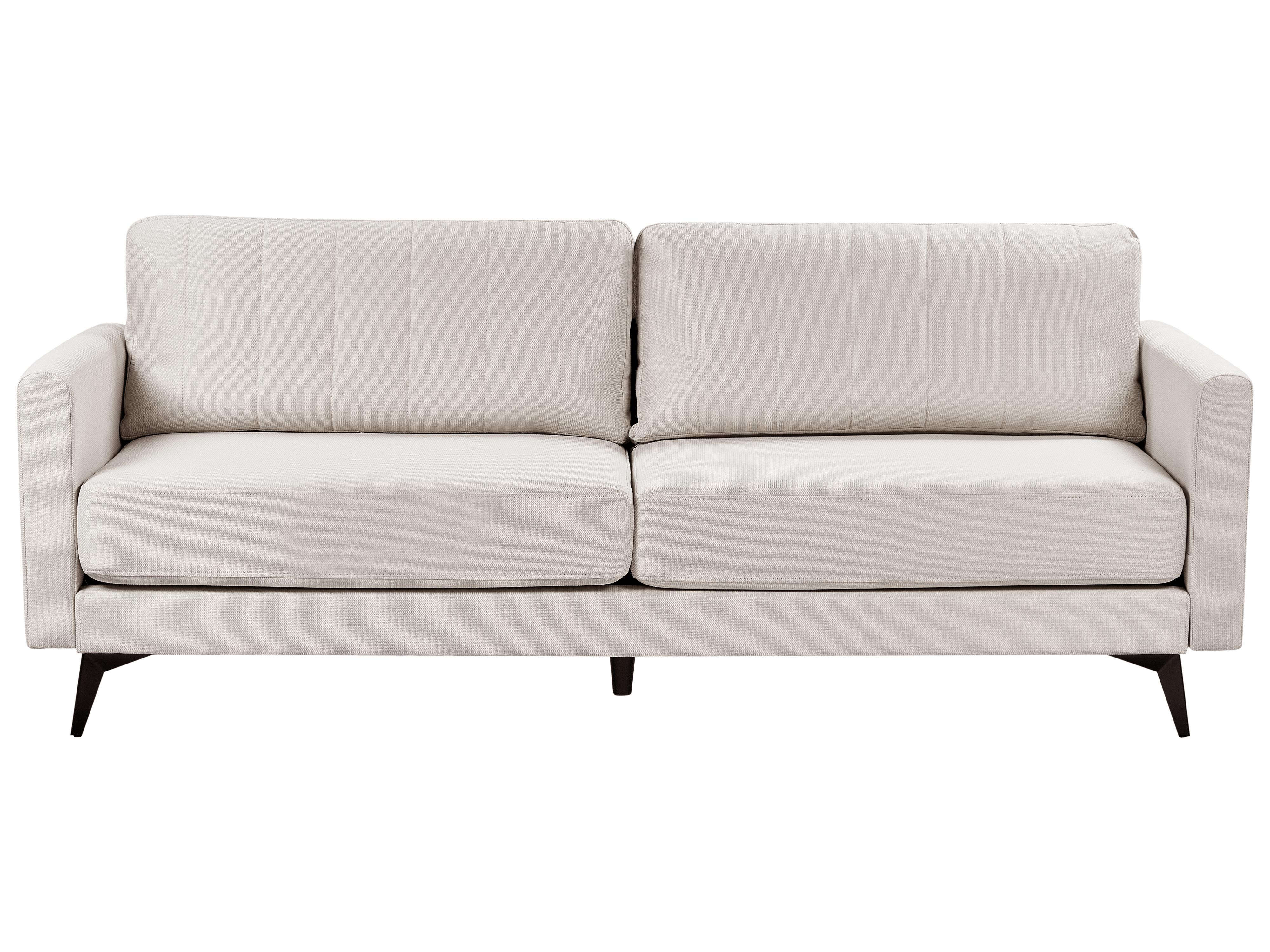 Sofa 3 Seater MALA Fabric Light Beige