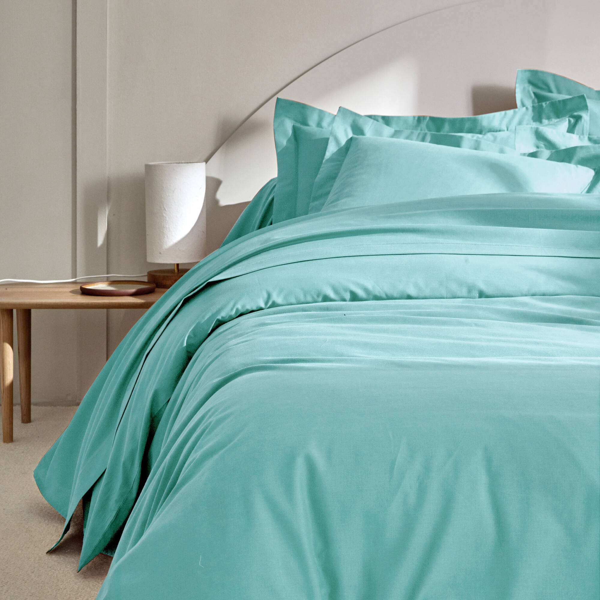Linge de lit uni coton