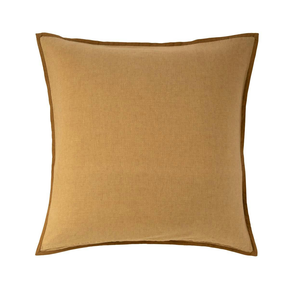 BRAGANCE - Taie d'oreiller en satin de coton lavé multicouleurs 65 x 65 cm