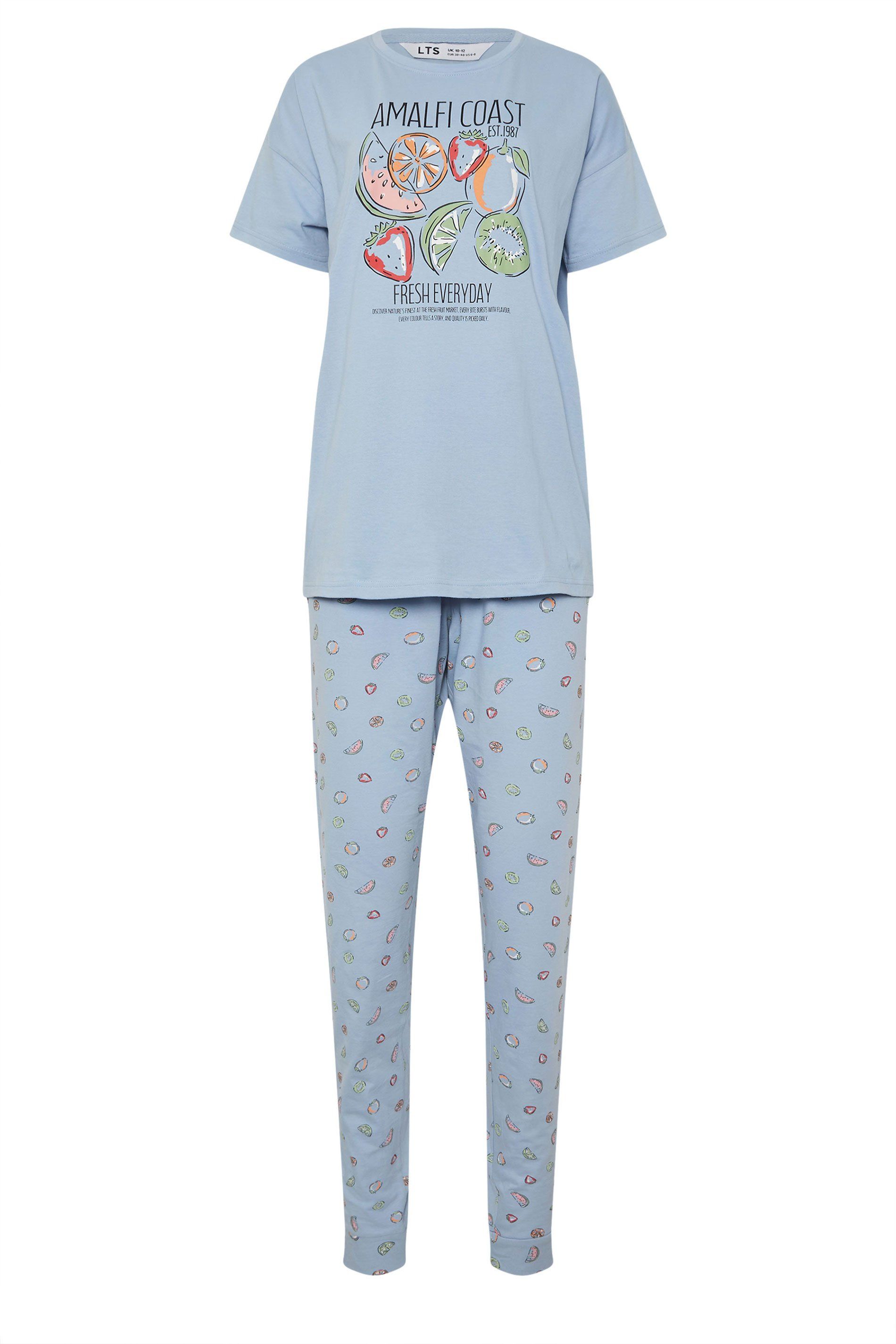 Long Tall Sally Tall Summer Fruits Cuffed Pyjama Set