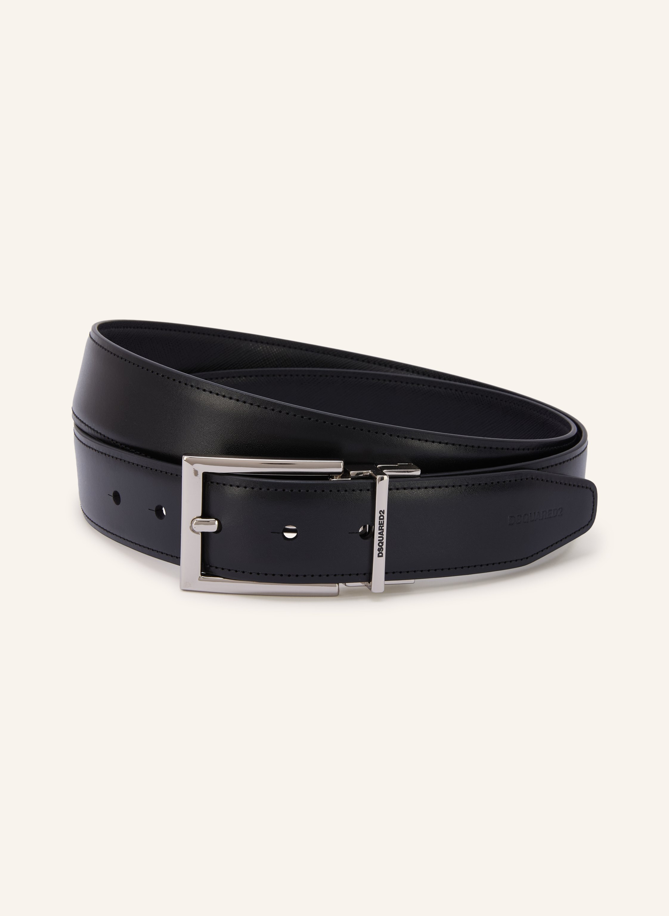 DSQUARED2 Saffiano-Ledergürtel zum Wenden mit Geschenkbox