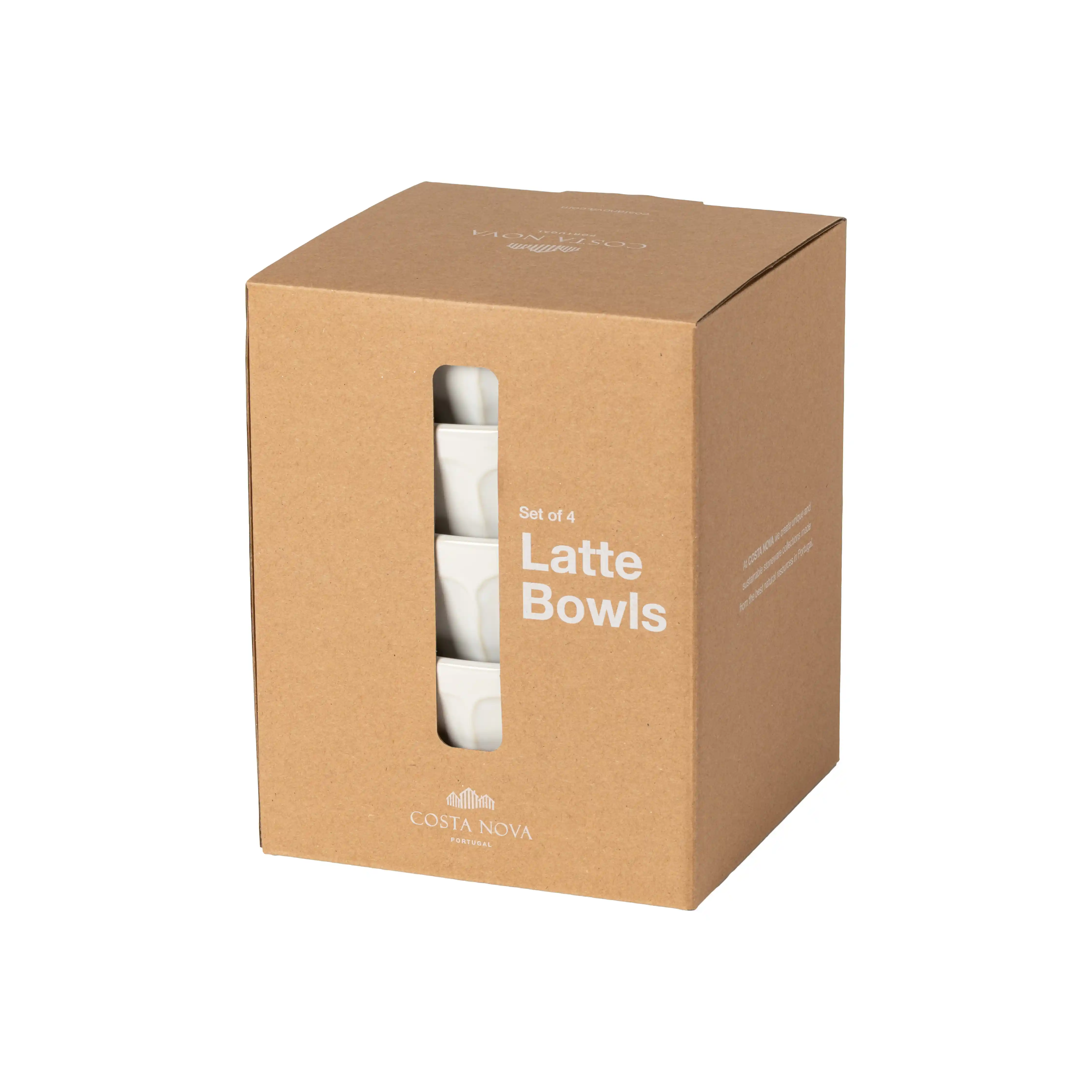 Set 4 Bowls Latte Bowls Petals