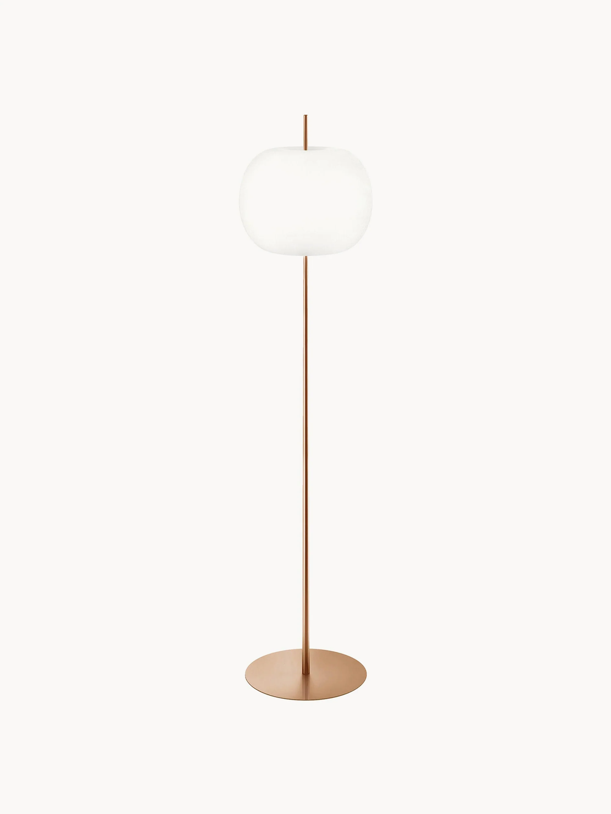 Dimmbare Stehlampe Kushi, mundgeblasen