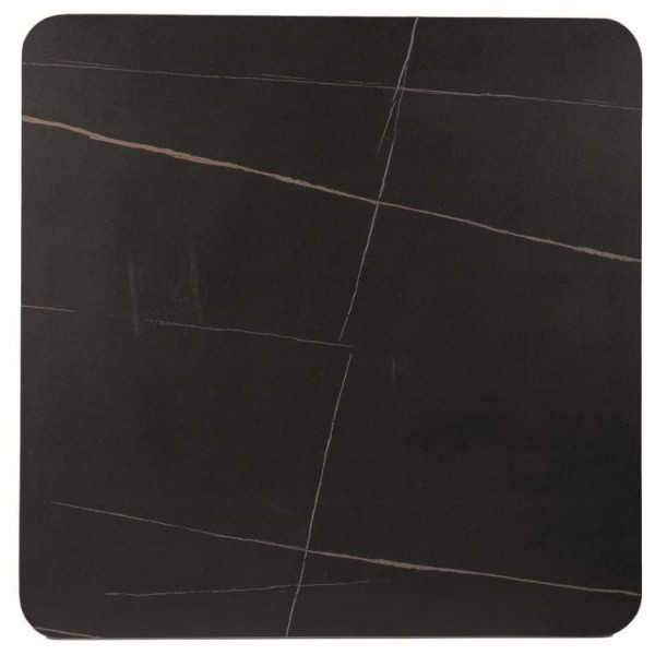 Stół ESPERO II 80x80 czarny marmur/czarny