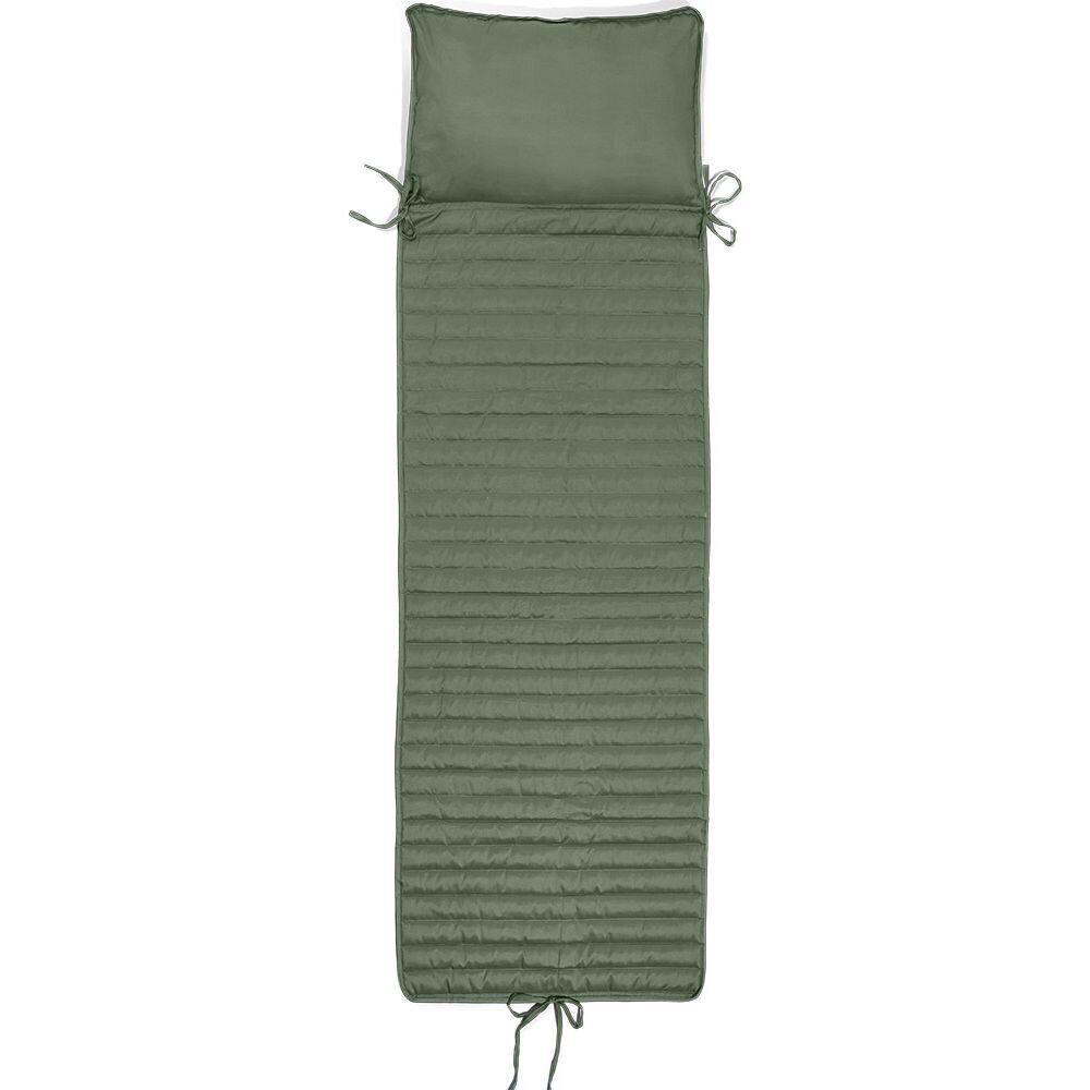 Coussin bain de soleil repose-tête intégré vert 60xL180cm