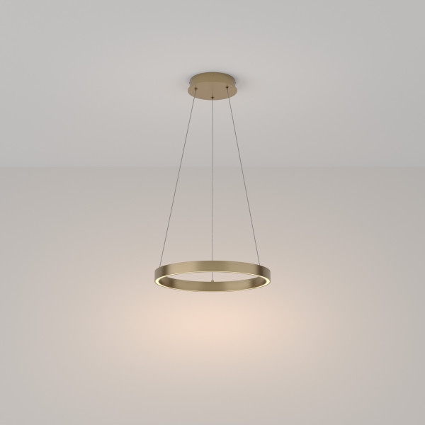 Lampa wisząca RIM mosiężno-złota LED 1x25W Ciepła biel 1200lm Maytoni