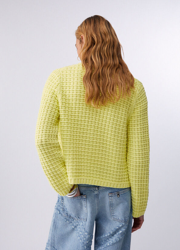 Cardigan a punto bark