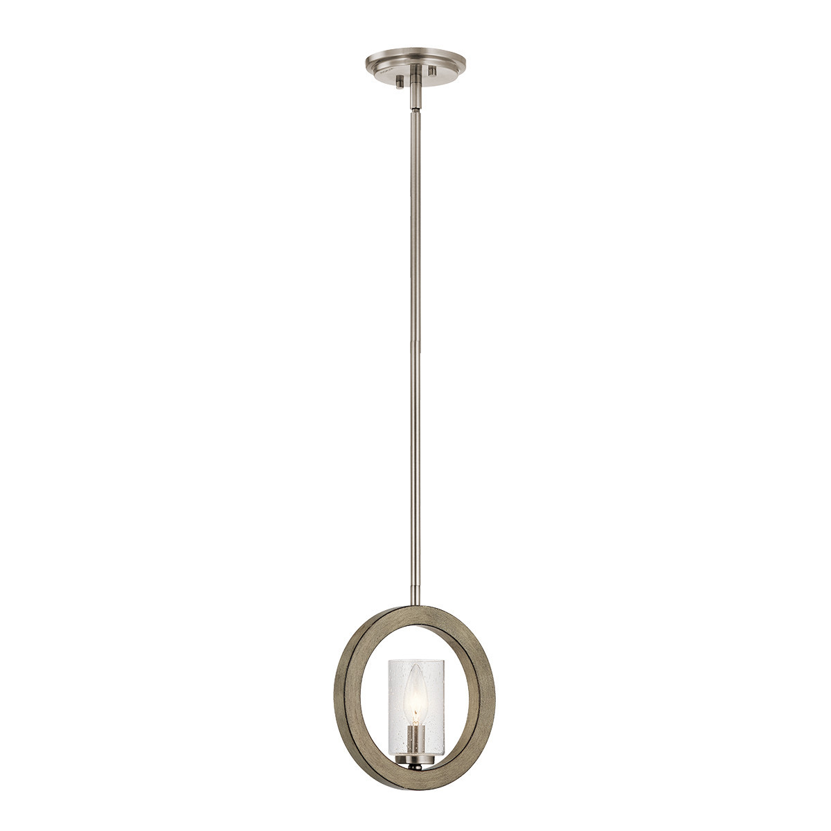 Lampa wisząca postarzana antyczna szarość Grand Bank 1xE14x40W Kichler