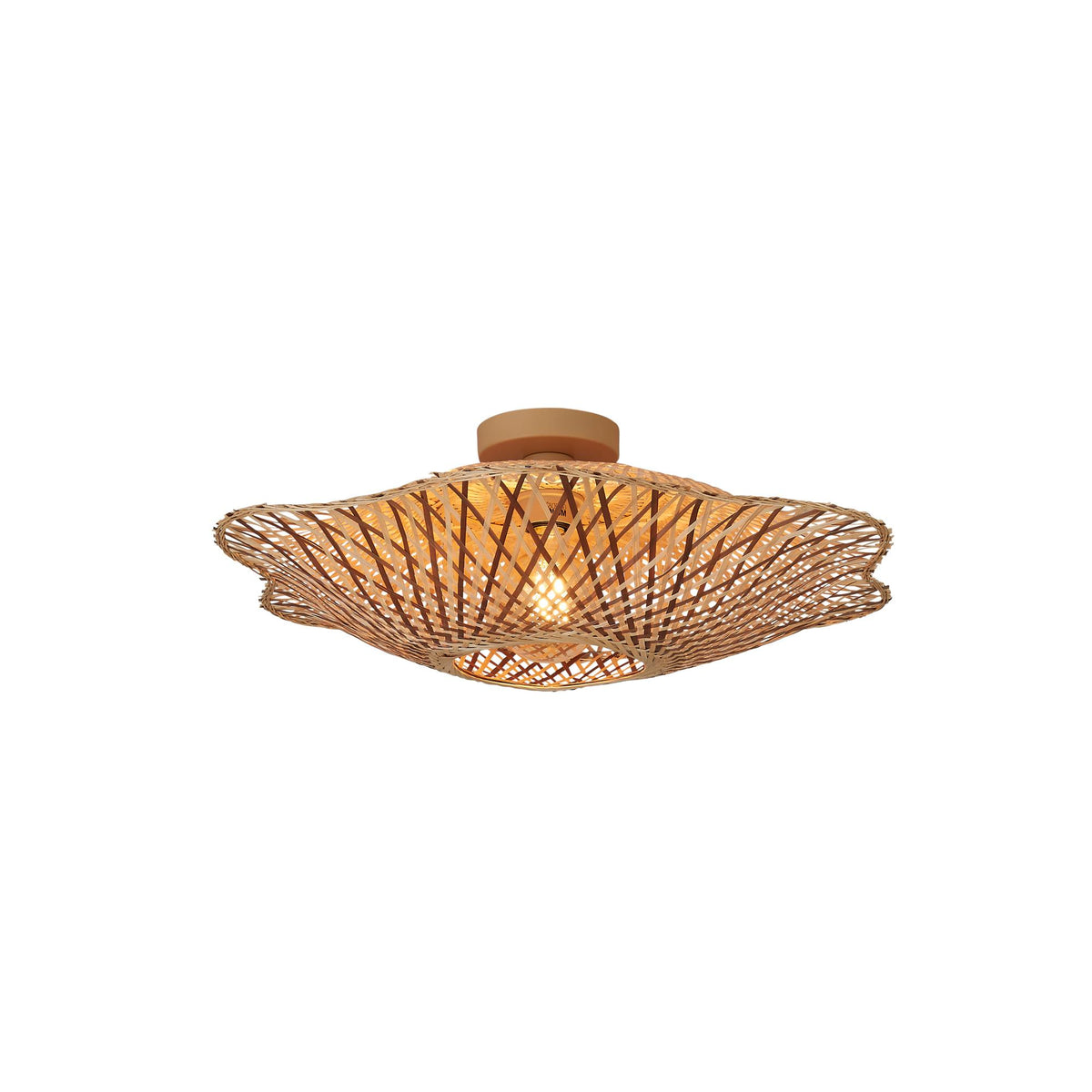 GOOD&MOJO plafonniere MADURA - bruin - Ø60cm