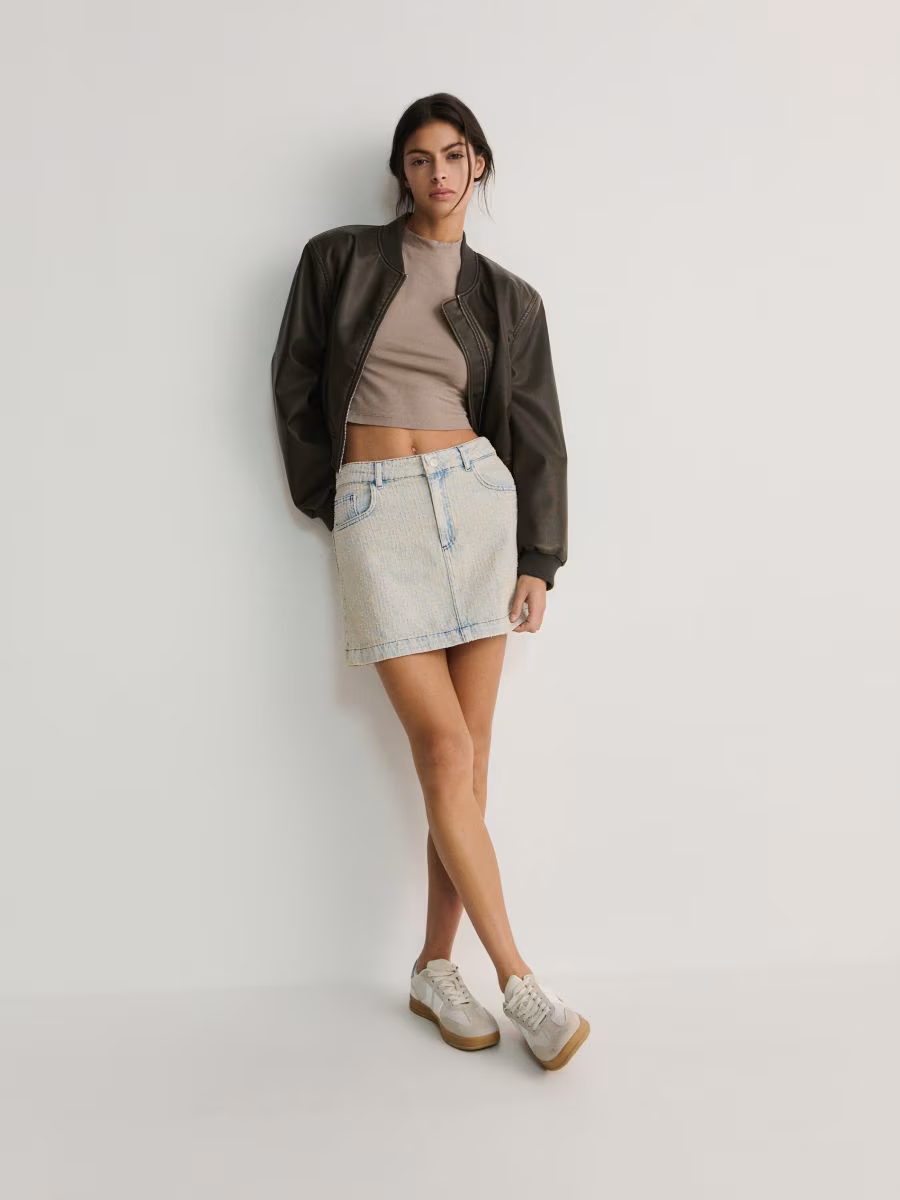 Denim Mini Skirt