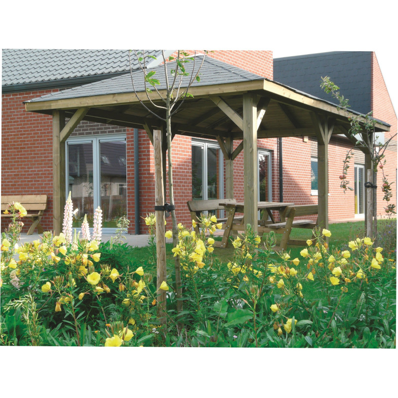 Pavillon modulable 4,49 x 3,47 m SOLID