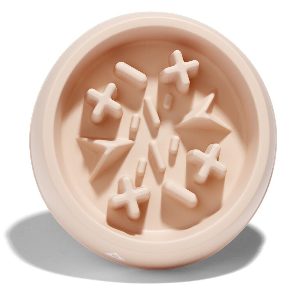 Gamelle anti-glouton 655ml caoutchouc rose