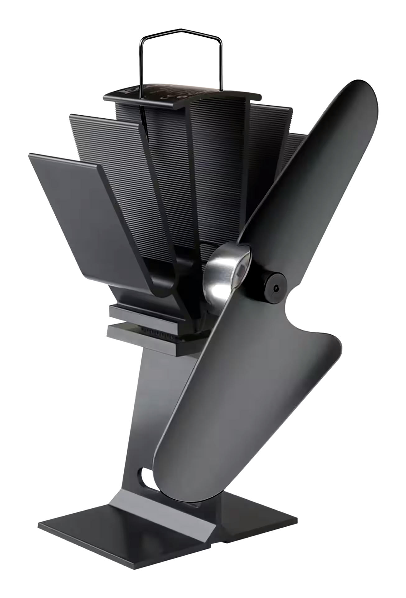 Ecofan Original Heat Powered Wood Stove Fan,Warm Air Circulation 100 CFM, Black
