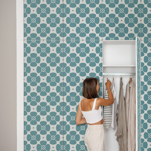 Okleina na meble Dynamiczne kwiaty 50x100 Folia samoprzylepna Mat