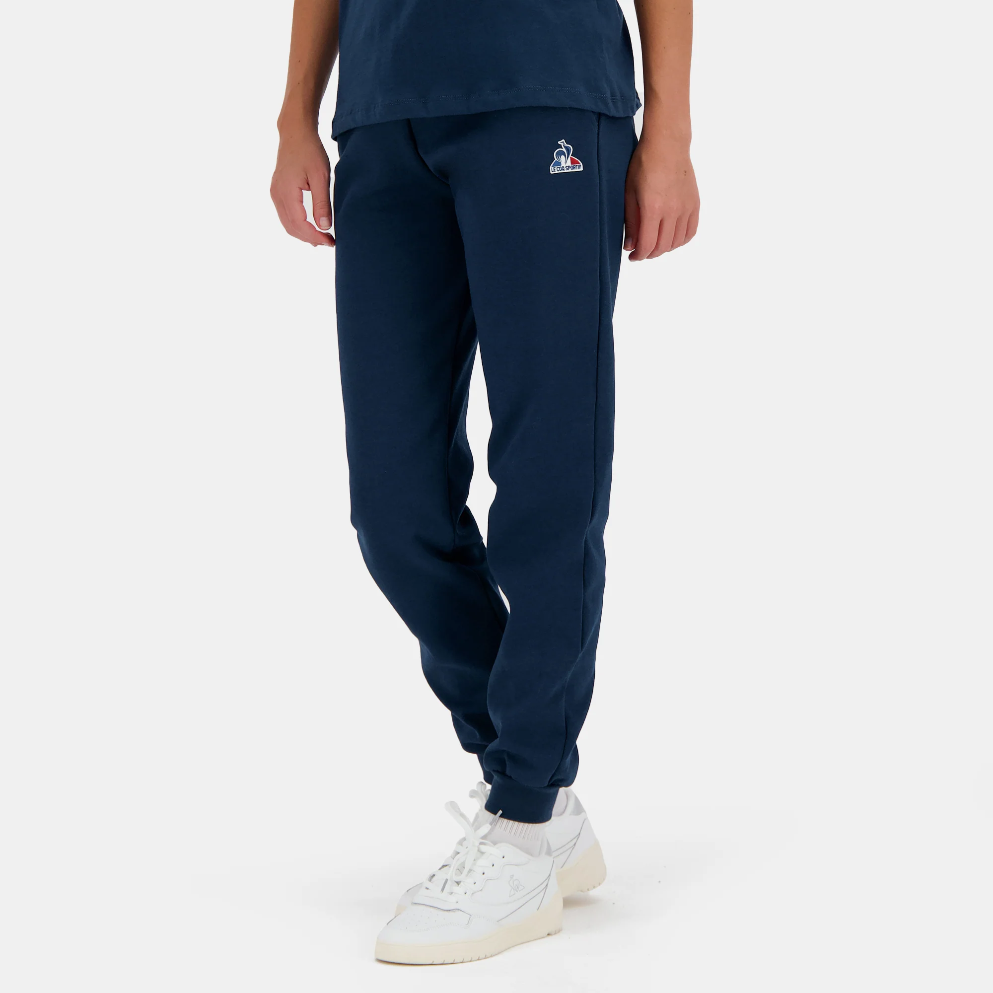 Pantalon Essentiel double face avec badge logo brodé