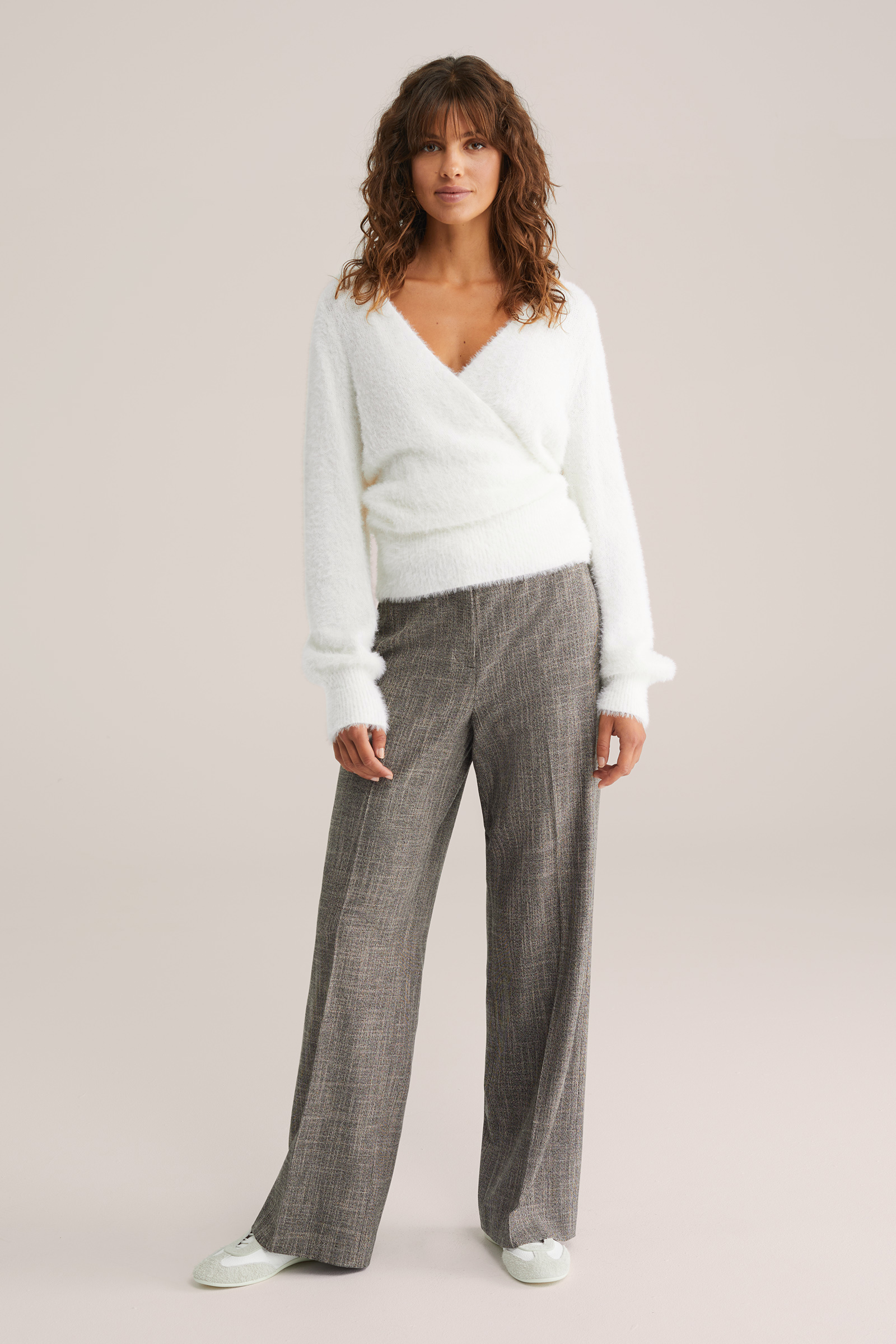 Dames overslagvest met structuur