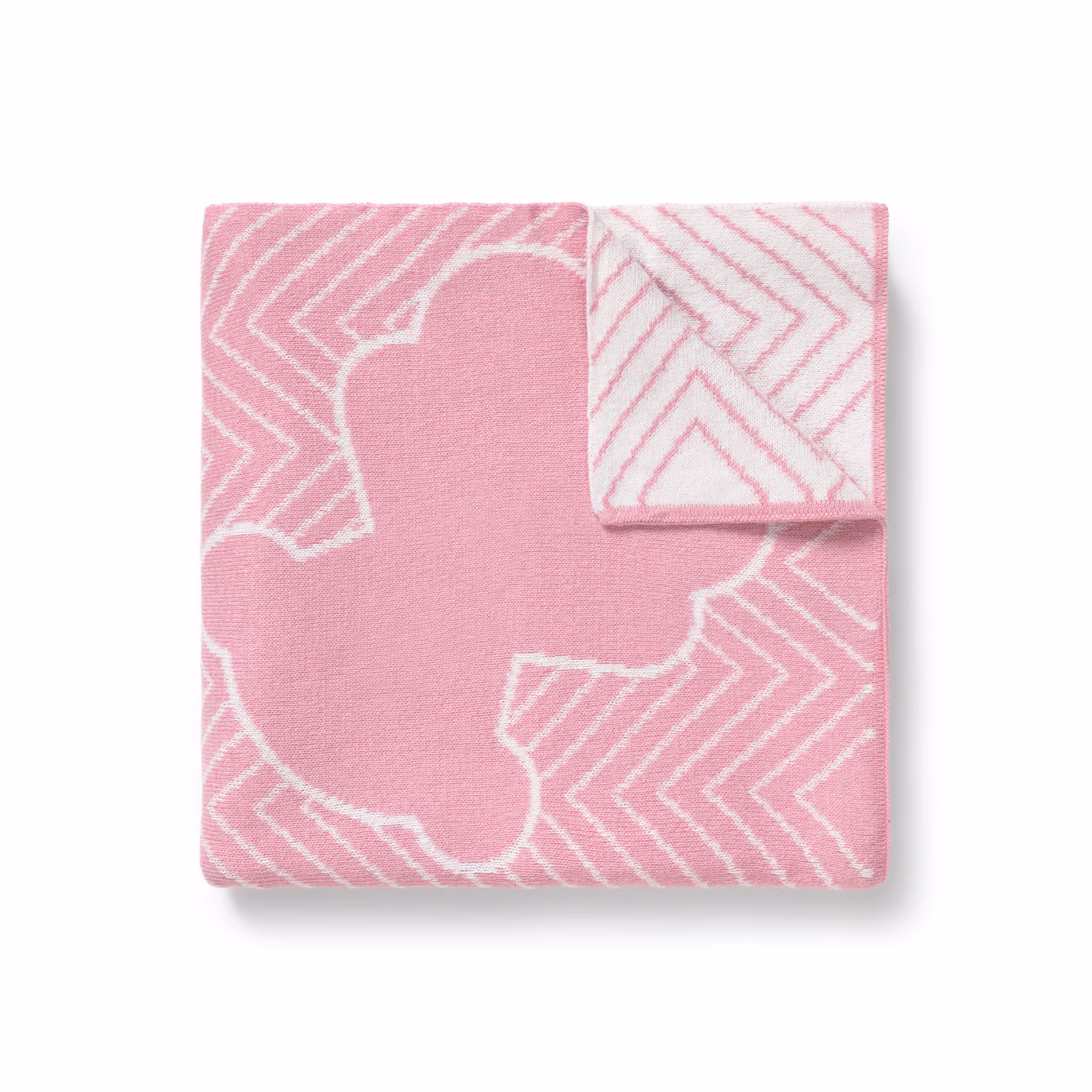 Manta de bebé reversible Nilo rosa