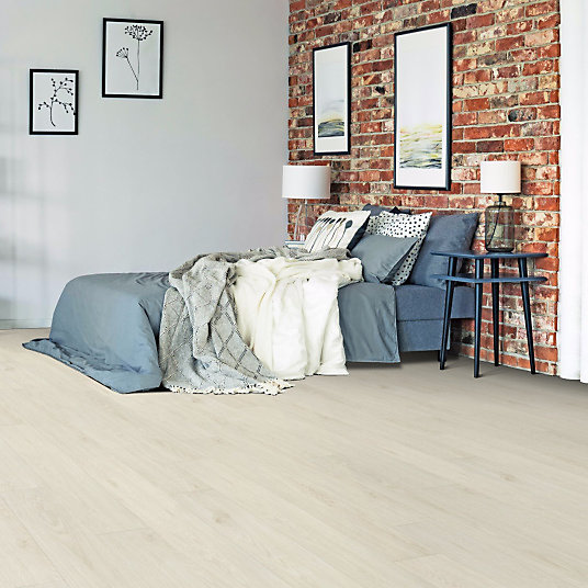 Lame sol vinyle rigide Performance - Clic 5G - Parquet Chêne Blanchi - Paquet de 1,76 m²