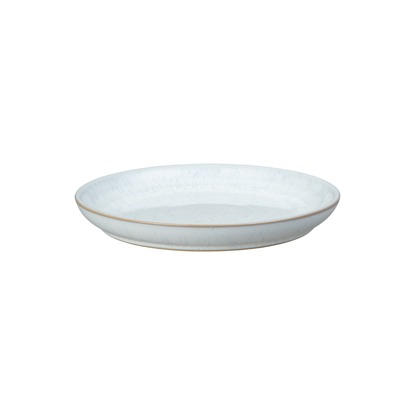 White Speckle Coupe Medium Plate