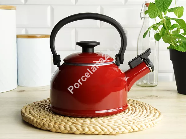 Czajnik emaliowany 1,6 L Forchetto - Retro Rosso 1FO.CZA.1956
