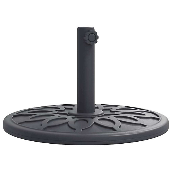Parasol droit mat en fer rond Vidaxl