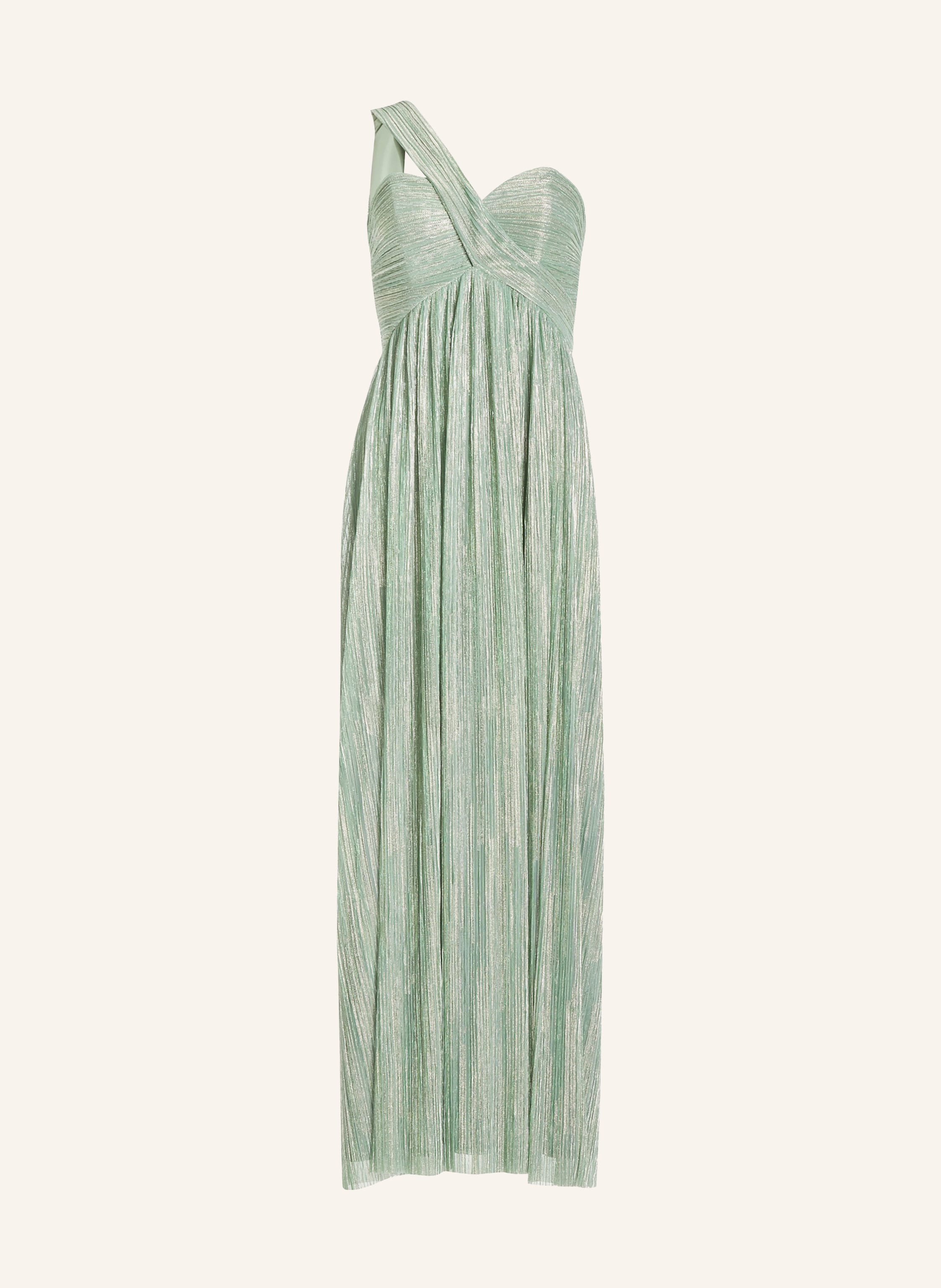 SWING Abendkleid mit Glitzergarn und Plissees