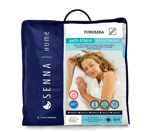 Oreiller 60x60 ANTI STRESS 700g Senna Home