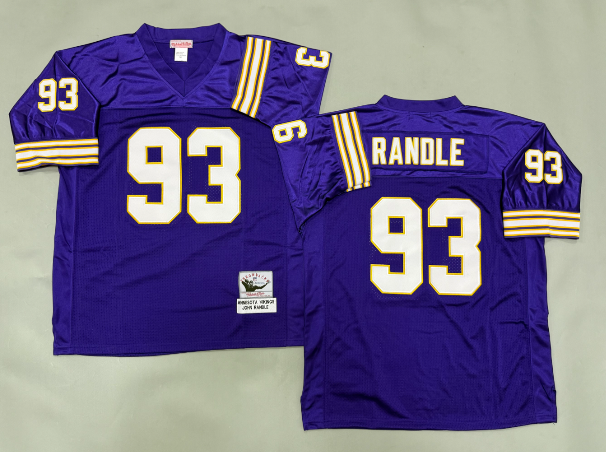 John Randle Minnesota Vikings Authentic Throwback Retired Player Jersey
