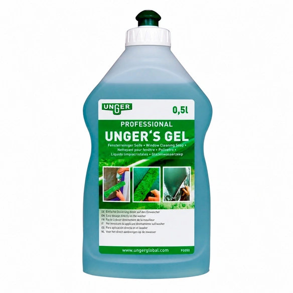 Fensterreinigungsgel, 0,5 l, blau