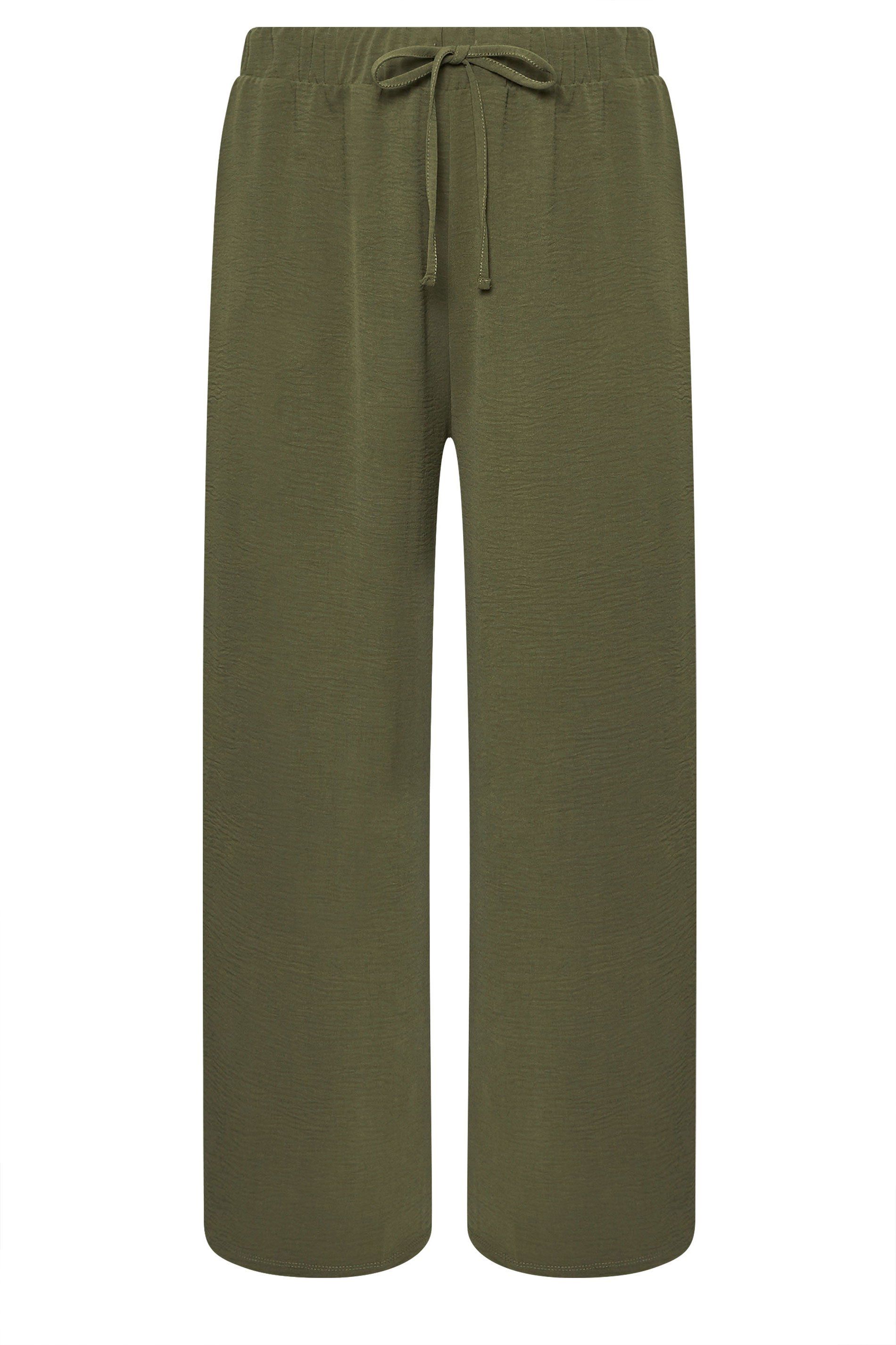 Yours Crepe Wide Leg Trousers